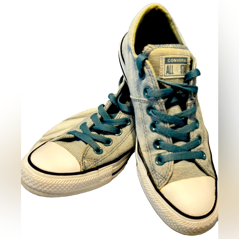 Converse Chuck Taylor All Star Gray Low Top Canvas Sneakers Women 7.5 Men 5.5